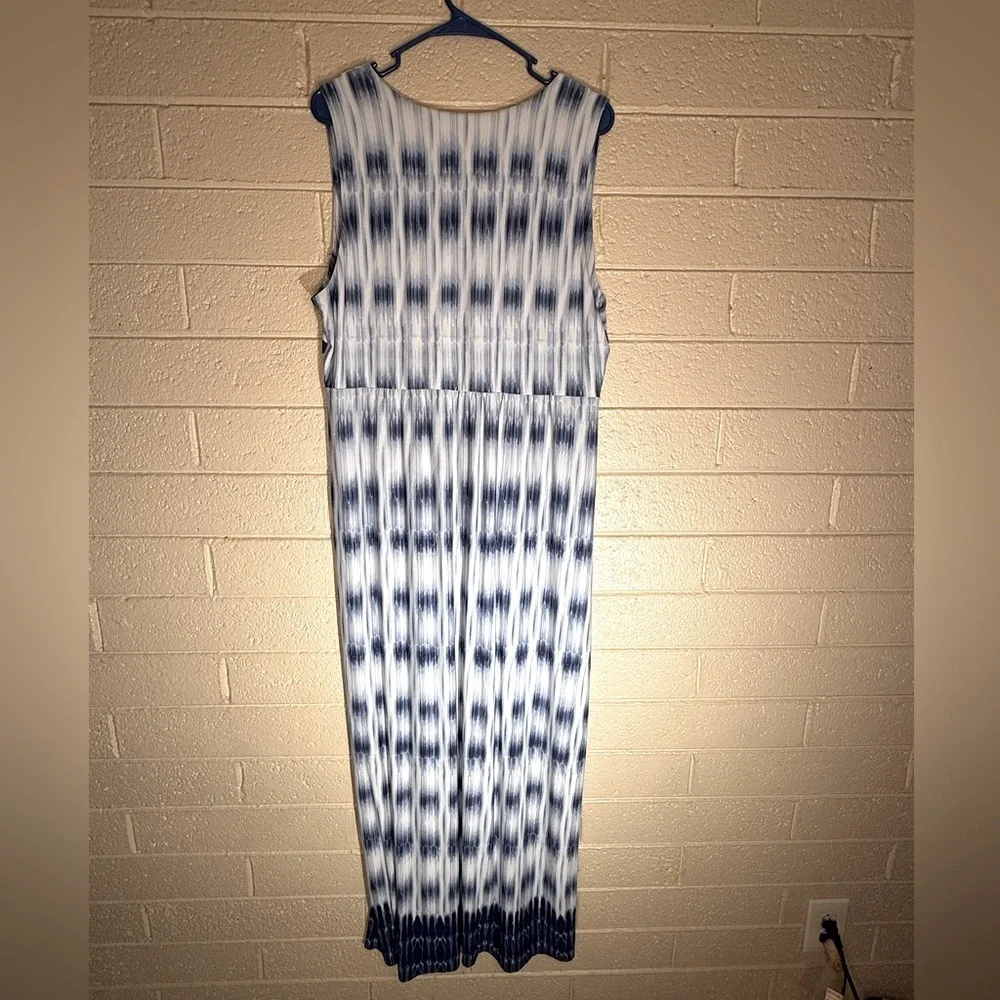 Ruby Rd. Navy and White Patterned Maxi Dress - Picture 2 of 5
